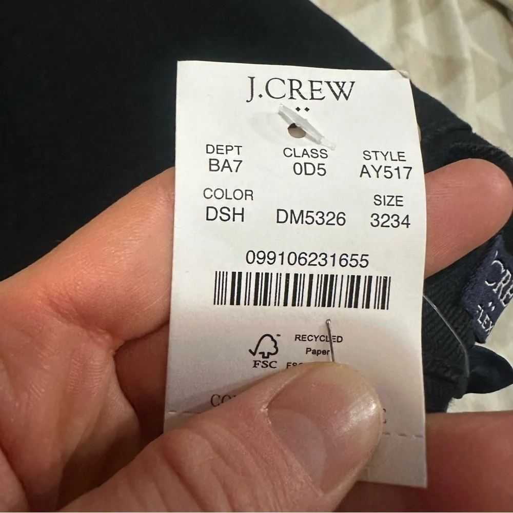 J. Crew 99% cotton